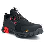 Jiefu Anti Smash And Stab Resistant Lightweight Breathable Anti Odor Flying Fabric Safety Shoes (Color:Black Size:45), 36, 37, 38, 39, 40, 41, 42, 43, 44, 45, 46, 47, 48