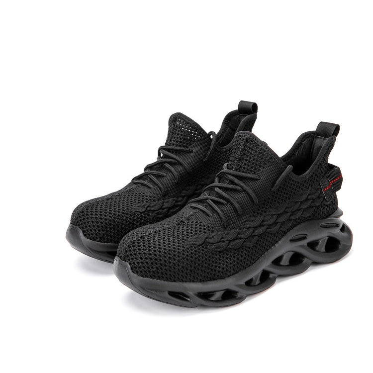 Jiefu Breathable Flying Fabric Anti Smashing And Anti Piercing Insulating Safety Shoes, 36, 40, 41, 42, 45 36 Black