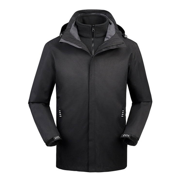 Mens Detachable Two Piece Warm, Waterproof And Breathable Couples Stormsuit (Color:Gentleman Grey Size:XXXXL), M, L, XL, XXL – Waterproof