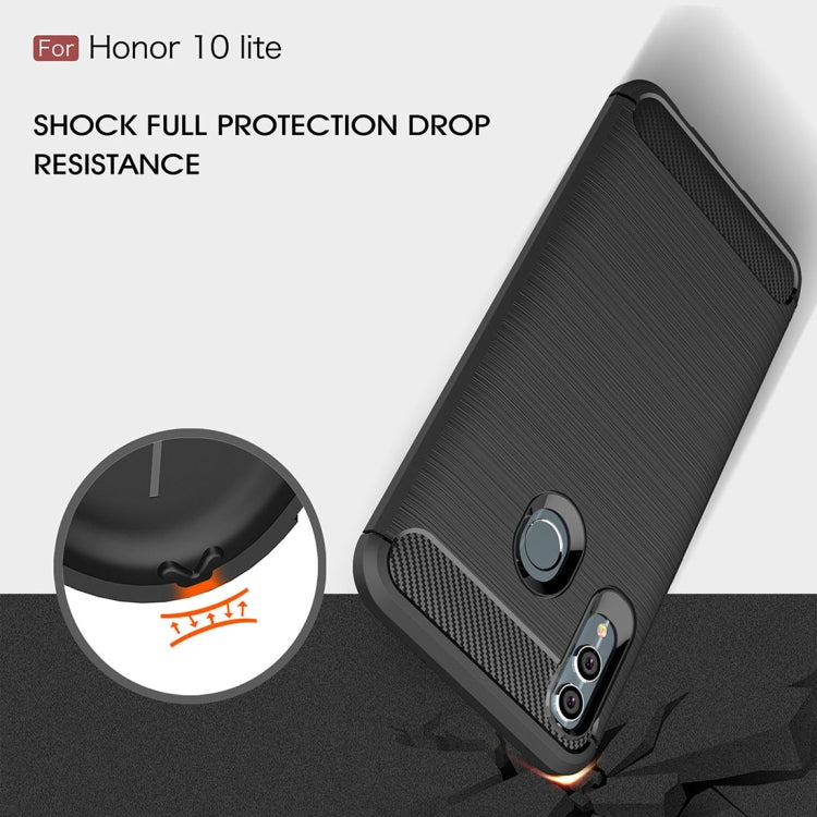 Carbon Fiber Texture TPU Shockproof Case For Huawei Honor 10 Lite / P Smart 2019 – Shockproof, TPU, For Huawei Honor 10 Lite / P Smart 2019, Huawei Honor 10 Lite / P Smart 2019