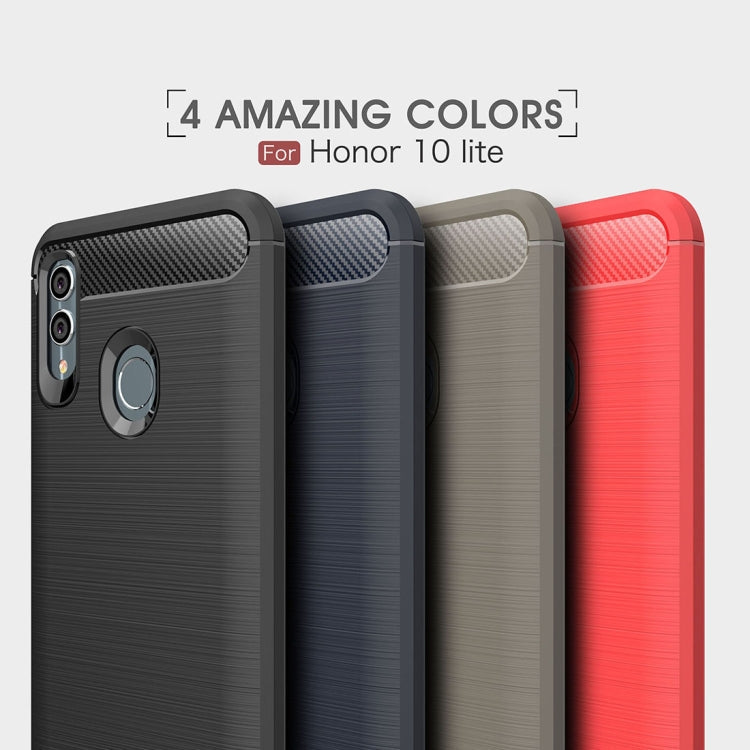 Carbon Fiber Texture TPU Shockproof Case For Huawei Honor 10 Lite / P Smart 2019 – Shockproof, TPU, For Huawei Honor 10 Lite / P Smart 2019, Huawei Honor 10 Lite / P Smart 2019
