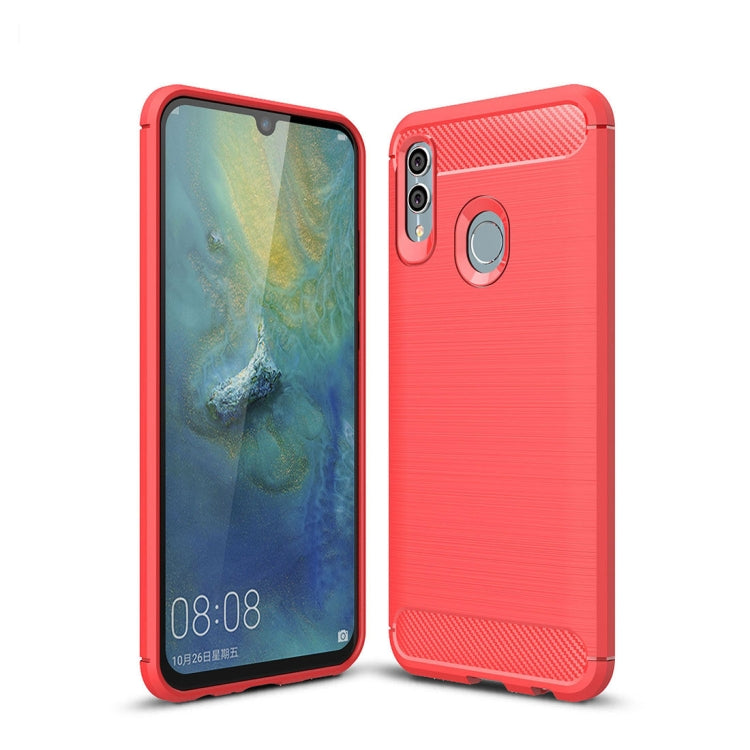 Carbon Fiber Texture TPU Shockproof Case For Huawei Honor 10 Lite / P Smart 2019 – Shockproof, TPU, For Huawei Honor 10 Lite / P Smart 2019, Huawei Honor 10 Lite / P Smart 2019 For Huawei Honor 10 Lite P Smart 2019 Red