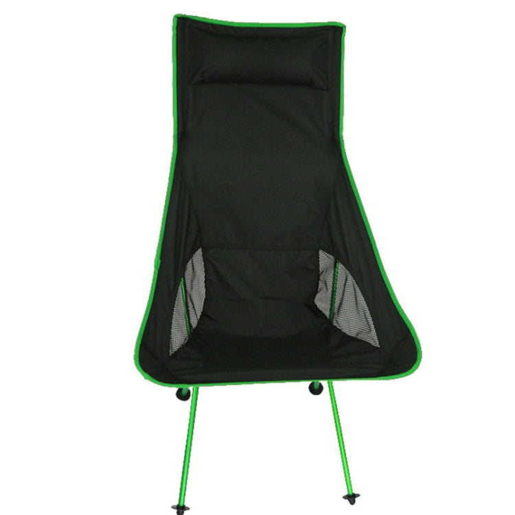 Outdoor Portable Folding Camping Chair Light Fishing Beach Chair Aviation Aluminum Alloy Backrest Recliner, Camping Chair(blue), Camping Chair(green), Camping Chair(orange), Camping Chair(red) – Waterproof, Aluminum Alloy, Non-slip Camping Chair(green) Green