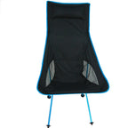 Outdoor Portable Folding Camping Chair Light Fishing Beach Chair Aviation Aluminum Alloy Backrest Recliner, Camping Chair(blue), Camping Chair(green), Camping Chair(orange), Camping Chair(red) Camping Chair(blue) Blue