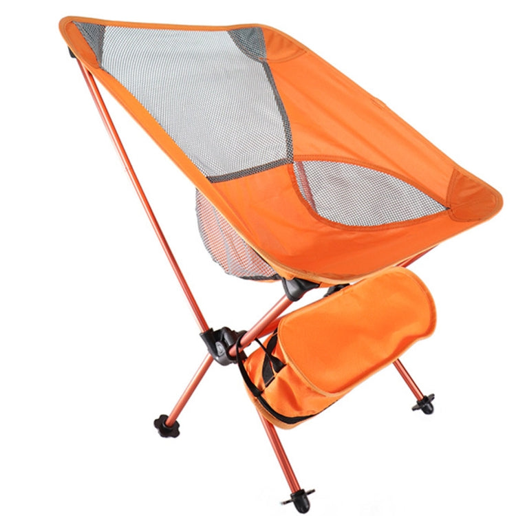 Outdoor Portable Folding Camping Chair Light Fishing Beach Chair Aviation Aluminum Alloy Backrest Recliner, Camping Chair(Black), Fishing Beach Chair(green), Fishing Beach Chair(red) – Waterproof, Aluminum Alloy, Non-slip Fishing Beach Chair(green) Orange