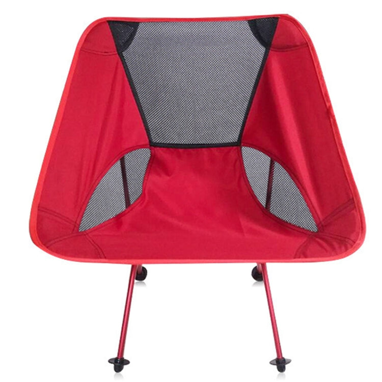 Outdoor Portable Folding Camping Chair Light Fishing Beach Chair Aviation Aluminum Alloy Backrest Recliner, Camping Chair(Black), Fishing Beach Chair(green), Fishing Beach Chair(red) – Waterproof, Aluminum Alloy, Non-slip Fishing Beach Chair(red) Red