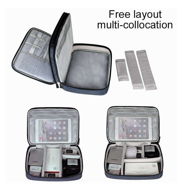 Large Nylon Waterproof Box Type Multi-function Storage Bag for iPad, Size: 29 x 21 x 8cm – Waterproof
