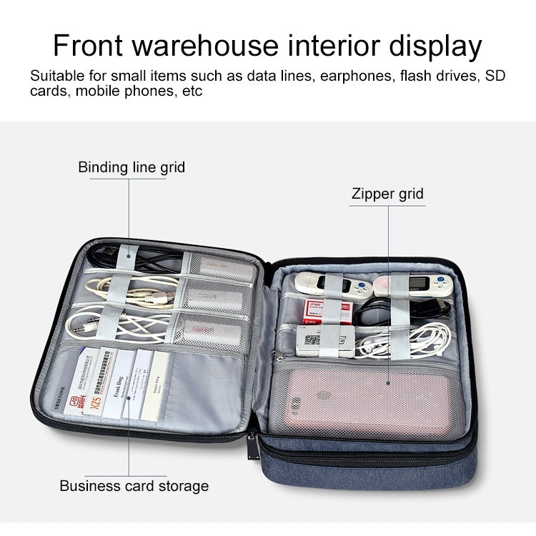 Large Nylon Waterproof Box Type Multi-function Storage Bag for iPad, Size: 29 x 21 x 8cm – Waterproof