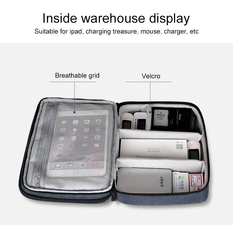 Large Nylon Waterproof Box Type Multi-function Storage Bag for iPad, Size: 29 x 21 x 8cm – Waterproof