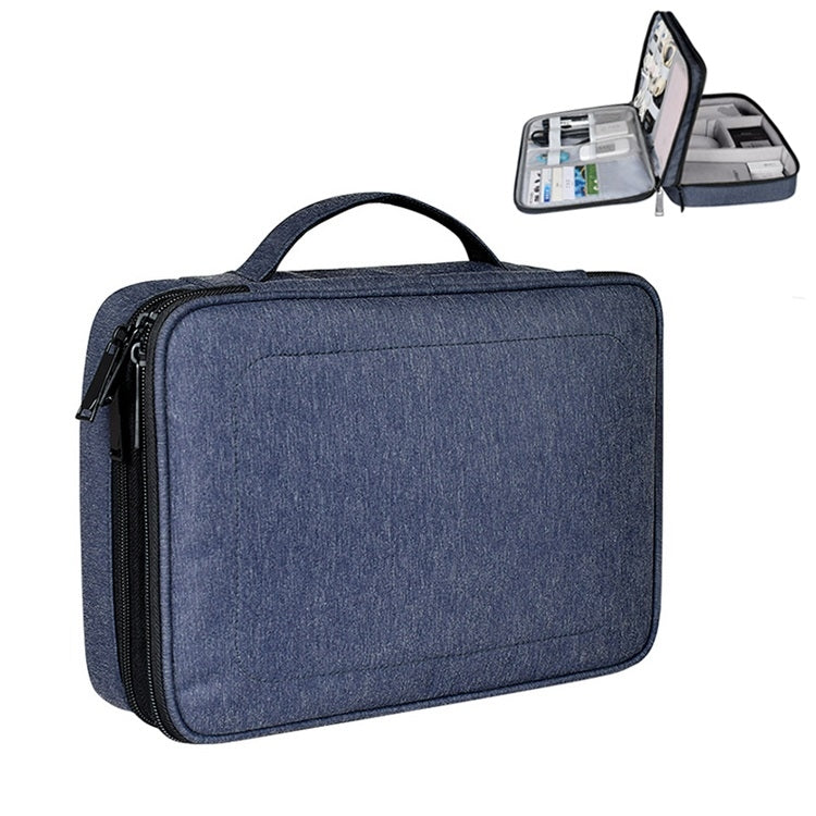 Large Nylon Waterproof Box Type Multi-function Storage Bag for iPad, Size: 29 x 21 x 8cm – Waterproof Navy Blue
