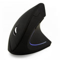 Battery Version Wireless Mouse Vertical 2.4GHz Optical Mouse, Battery Version (Black), Battery Version (White) – Durable Build, Easy to Use Battery Version (Black) Black