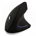 Battery Version Wireless Mouse Vertical 2.4GHz Optical Mouse, Battery Version (Black), Battery Version (White) – Durable Build, Easy to Use