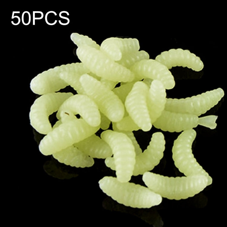 HENGJIA SO106 50 PCS 20mm Simulation Bread Bait Worms Crescent Soft Bait Horseback Fish Worm Bait Fishing Gear – Durable Build, Easy to Use Beige