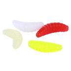 HENGJIA SO106 50 PCS 20mm Simulation Bread Bait Worms Crescent Soft Bait Horseback Fish Worm Bait Fishing Gear – Durable Build, Easy to Use