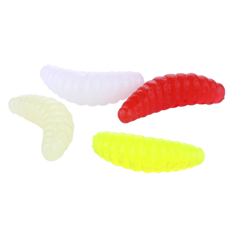 HENGJIA SO106 50 PCS 20mm Simulation Bread Bait Worms Crescent Soft Bait Horseback Fish Worm Bait Fishing Gear – Durable Build, Easy to Use