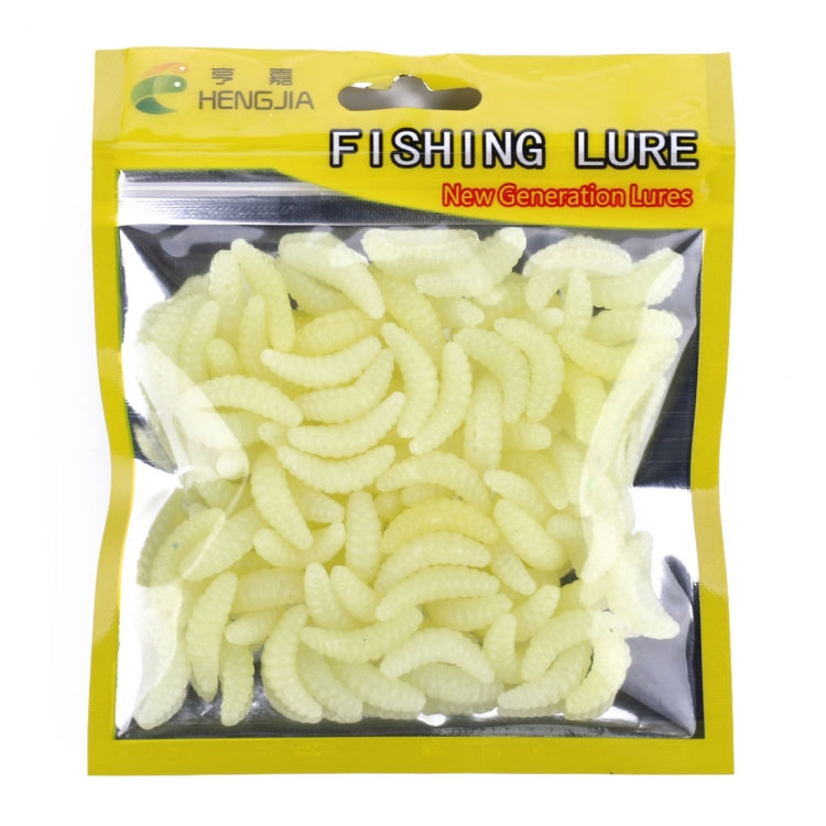 HENGJIA SO106 50 PCS 20mm Simulation Bread Bait Worms Crescent Soft Bait Horseback Fish Worm Bait Fishing Gear – Durable Build, Easy to Use