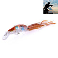 HENGJIA JIZ002 10cm/16.6g Big Octopus Squid Shaped Hard Baits Long Shot Fishing Lures Tackle Baits Fit Sea Fishing and Freshwater Fishing, JIZ002 A, JIZ002 B, JIZ002 C, JIZ002 D, JIZ002 E, JIZ002 F, JIZ002 G, JIZ002 H JIZ002 A A