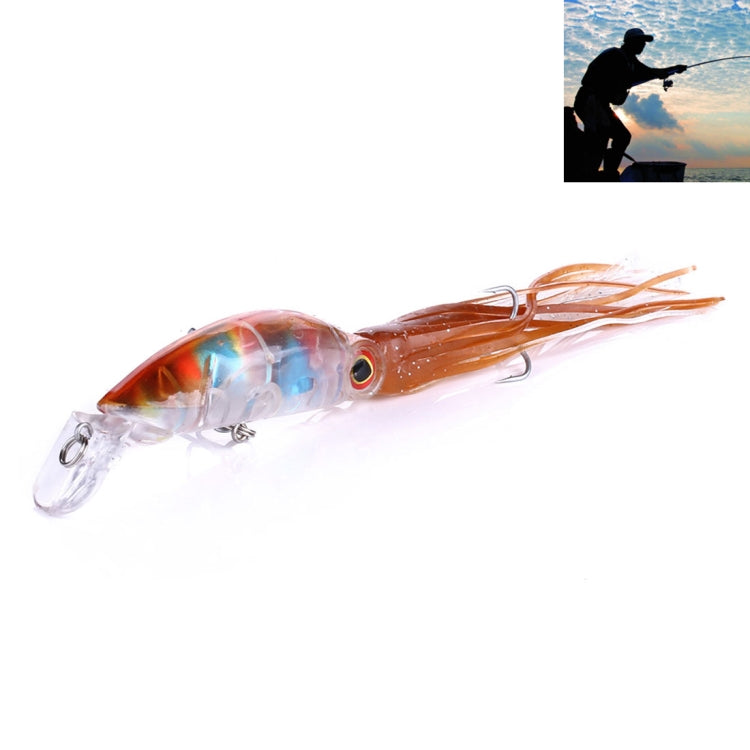 HENGJIA JIZ002 10cm/16.6g Big Octopus Squid Shaped Hard Baits Long Shot Fishing Lures Tackle Baits Fit Sea Fishing and Freshwater Fishing, JIZ002 A, JIZ002 B, JIZ002 C, JIZ002 D, JIZ002 E, JIZ002 F, JIZ002 G, JIZ002 H JIZ002 A A