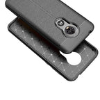 Litchi Texture TPU Shockproof Case for MOTO E6 – Shockproof, TPU, For MOTO E6