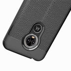 Litchi Texture TPU Shockproof Case for MOTO E6 – Shockproof, TPU, For MOTO E6