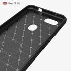 Brushed Texture Carbon Fiber Shockproof TPU Case for Google Pixel 3 Lite – Shockproof, TPU, For Google Pixel 3 Lite, Google Pixel 3 Lite