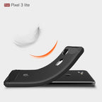 Brushed Texture Carbon Fiber Shockproof TPU Case for Google Pixel 3 Lite – Shockproof, TPU, For Google Pixel 3 Lite, Google Pixel 3 Lite