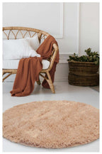 Soft Washable Beige Shaggy Rug