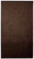 Chocolate Brown Washable Solid Shaggy Rug 67X120 cm