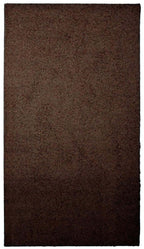 Chocolate Brown Washable Solid Shaggy Rug 67X120 cm