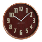 40cm Dia Red Grain Large Wall Clock