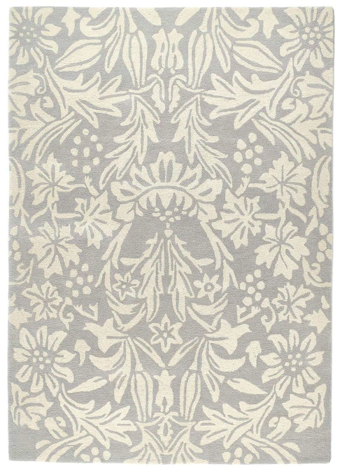 Heritage Lavender Floral Wool Rug 200X290 cm