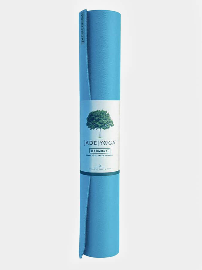 Jade Yoga Harmony 68" Inch Yoga Mat 5mm Sky Blue