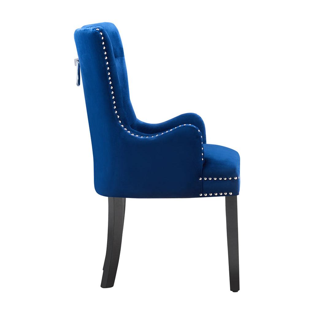 LUX Velvet Dining Chair (with armrests)