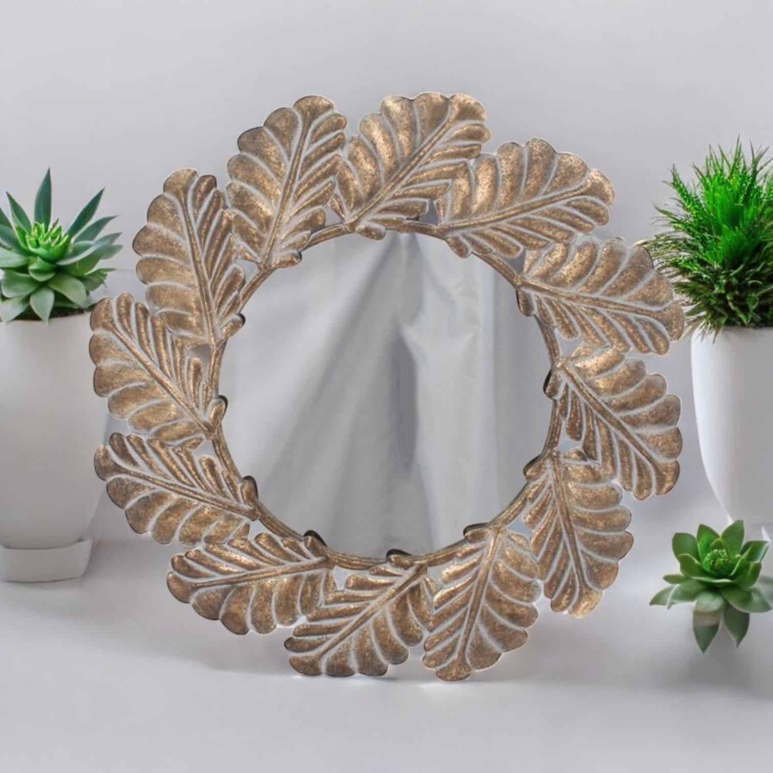 68cm Round Metal Mirror