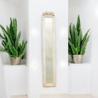 13 x 109cm Antique White Mirror