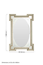 Antique Finish Rectangular Wall Mirror