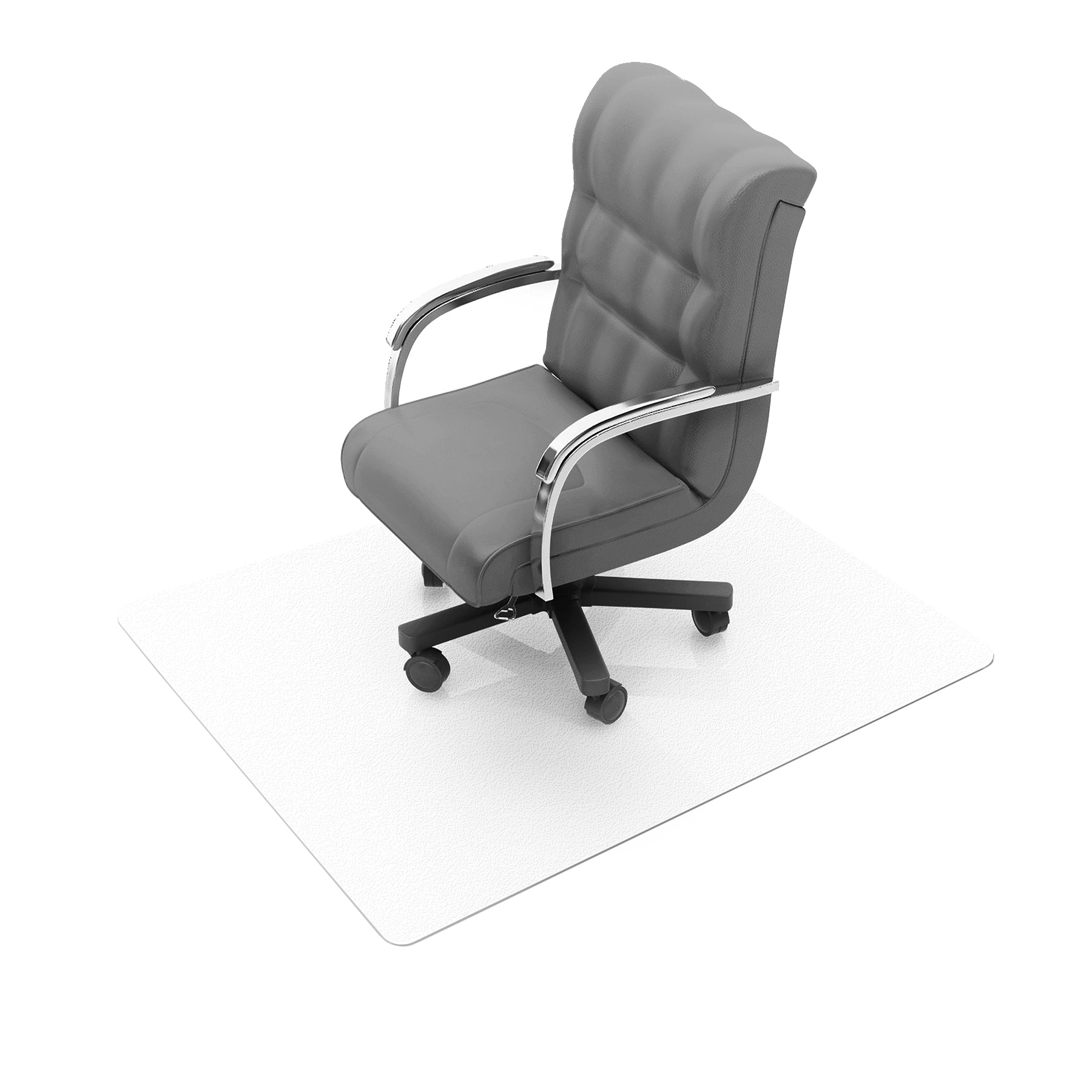 PVC Rectangular Chair Mat for Hard Floor - 75 x 120cm