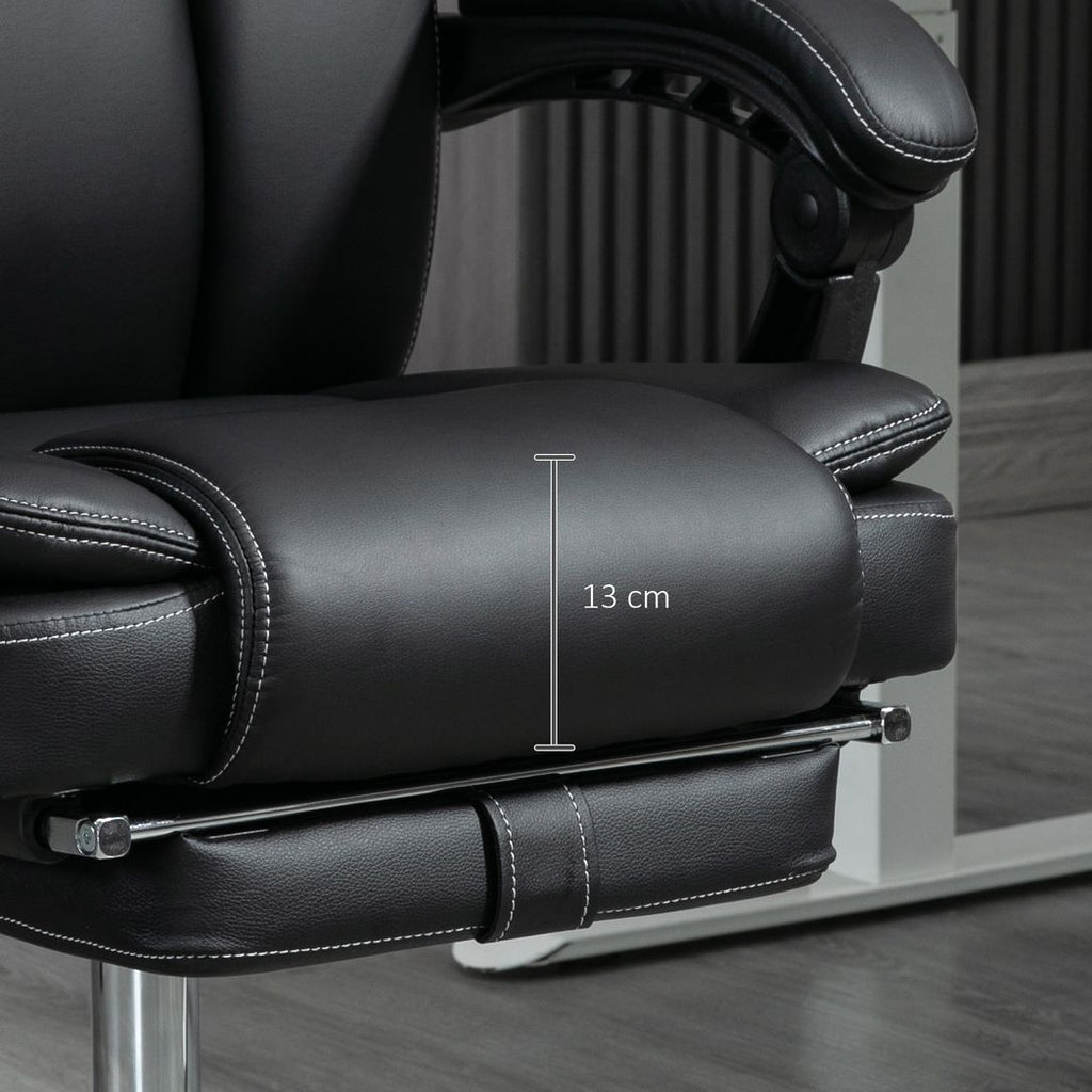 Massage Office Chair, PU Leather High Back Recliner