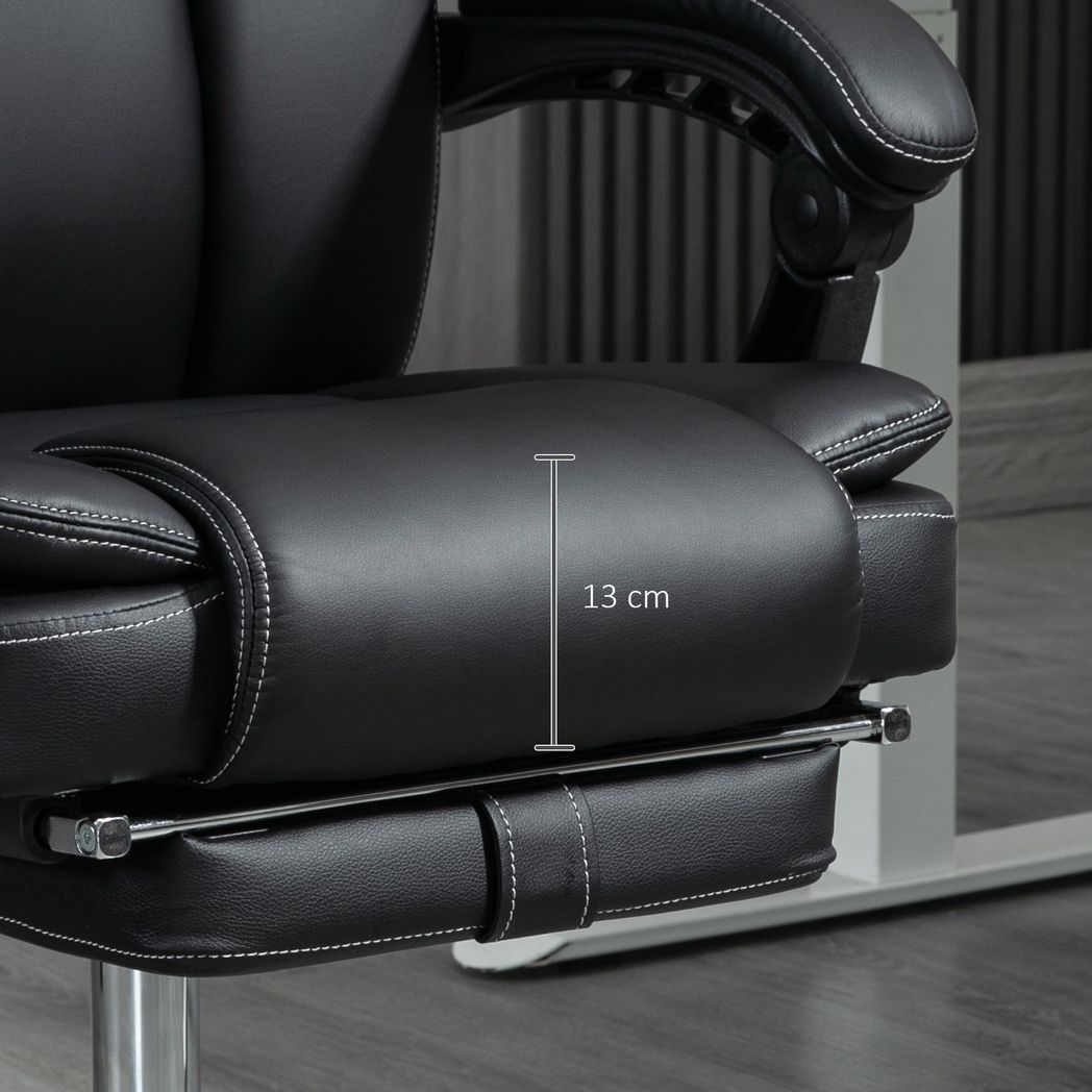 Massage Office Chair, PU Leather High Back Recliner