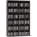 DVD CD Media Storage Rack, Video Display Unit, 89 x 130.5 cm, Black