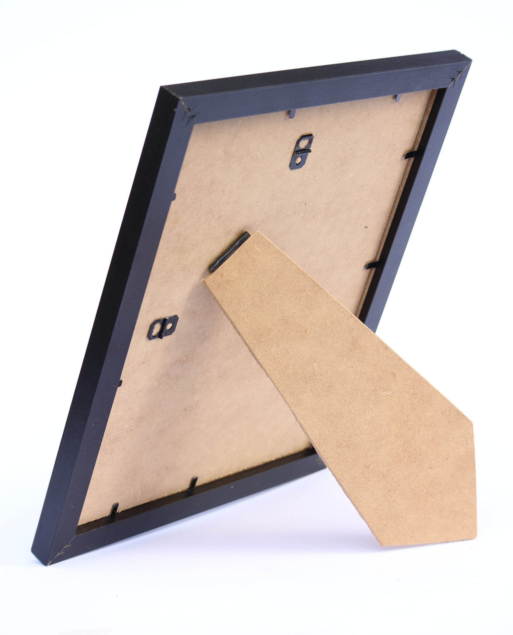 Foil Wrapped MDF Picture Photo Frame Fitted with Perspex Plexiglass, White Frame