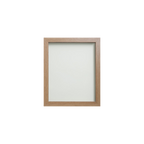 Foil Wrapped MDF Picture Photo Frame Fitted with Perspex Plexiglass, Oak Frame