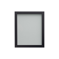 Foil Wrapped MDF Picture Photo Frame Fitted with Perspex Plexiglass, Black Frame