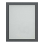 Foil Wrapped MDF Picture Photo Frame Fitted with Perspex Plexiglass, Grey Frame