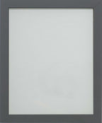 Foil Wrapped MDF Picture Photo Frame Fitted with Perspex Plexiglass, Grey Frame