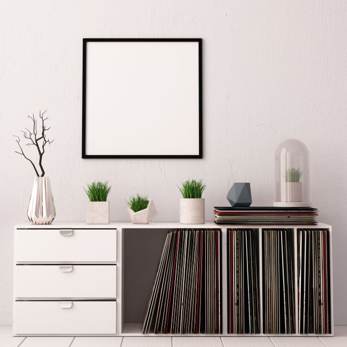 Foil Wrapped MDF Picture Photo Frame Fitted with Perspex Plexiglass, Oak Frame