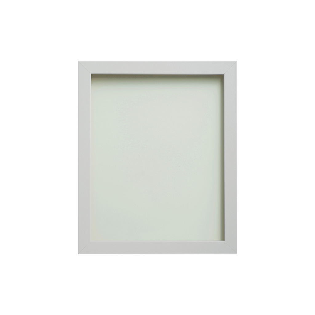 Foil Wrapped MDF Picture Photo Frame Fitted with Perspex Plexiglass, White Frame