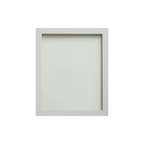 Foil Wrapped MDF Picture Photo Frame Fitted with Perspex Plexiglass, White Frame