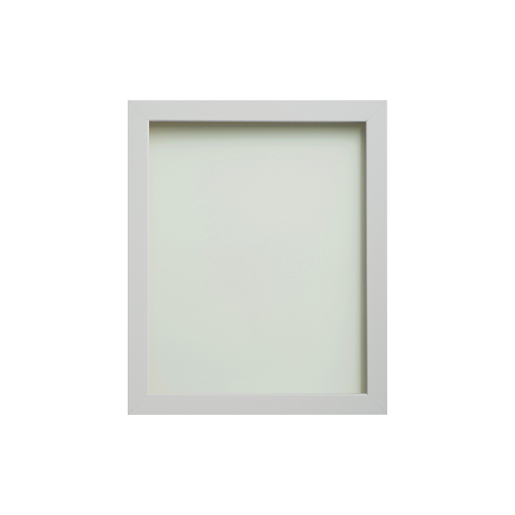 Foil Wrapped MDF Picture Photo Frame Fitted with Perspex Plexiglass, White Frame