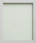 Foil Wrapped MDF Picture Photo Frame Fitted with Perspex Plexiglass, White Frame